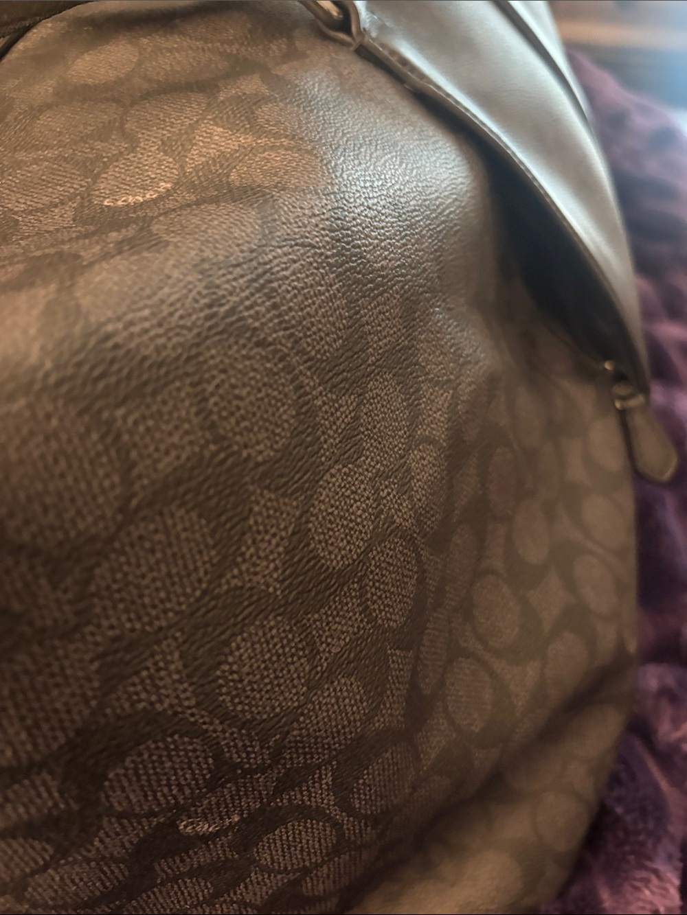 Coach Men's Black Signature Duffel Bag - Picture 6 of 8